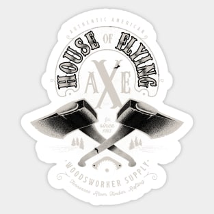 House of flying Axe Sticker